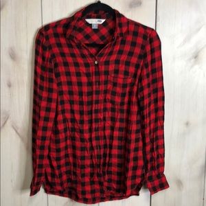 Button up flannel shirt
